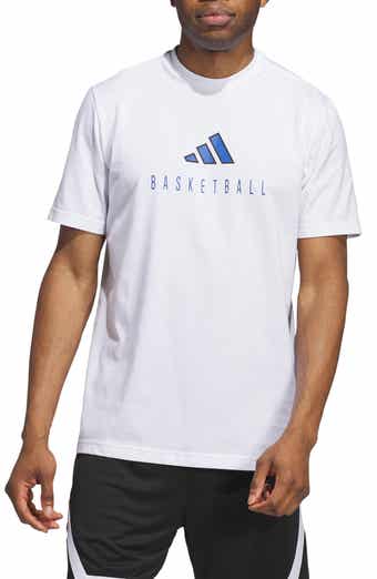 adidas Worldwide Hoops Cotton Blend Graphic Tee