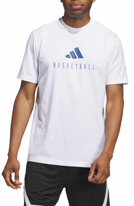 adidas Worldwide Hoops Cotton Blend Graphic Tee