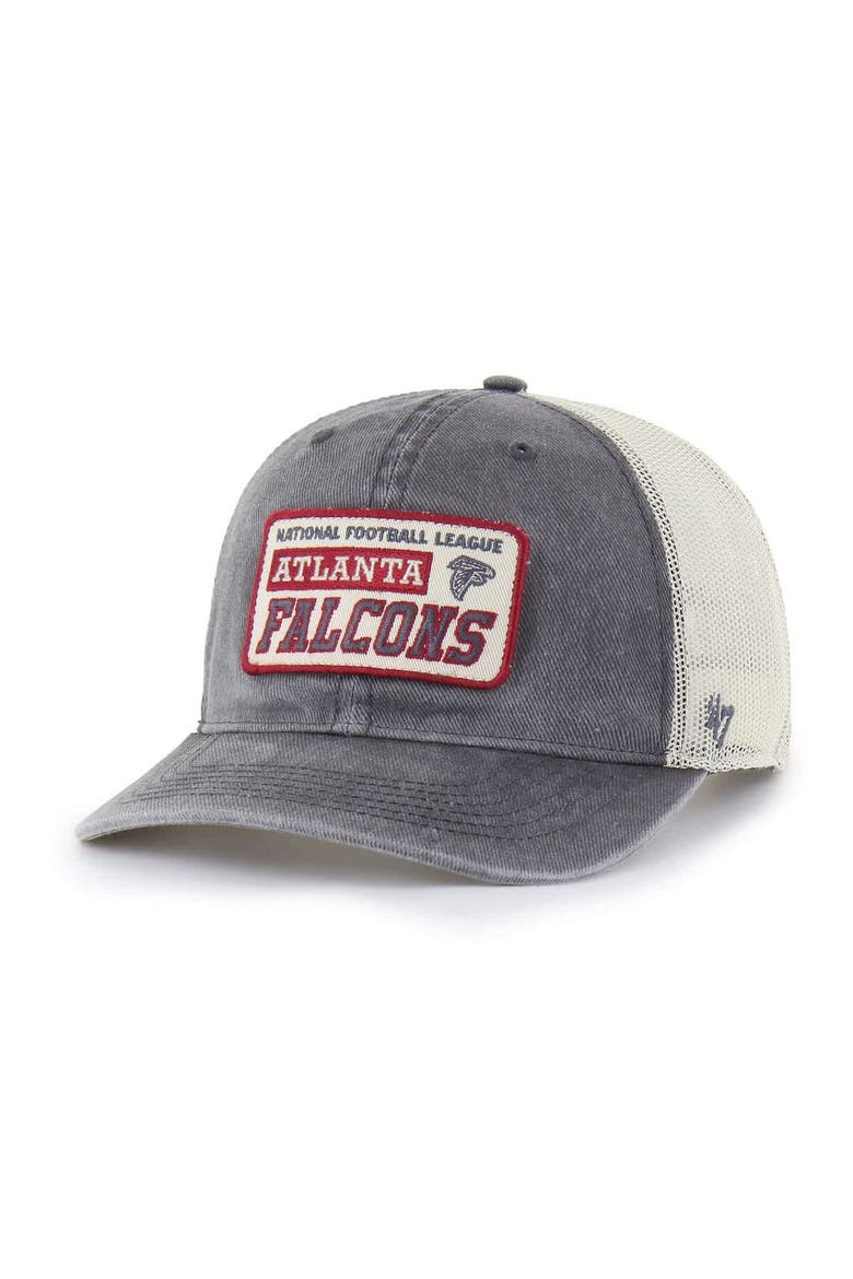 Men's '47  Charcoal Atlanta Falcons Canteen Relaxed Trucker Adjustable Hat, Main, color, Charcoal