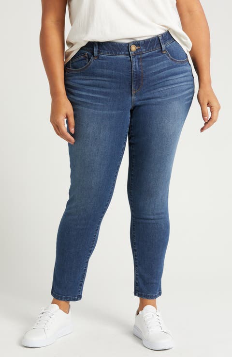Sophie 'Ab'Solution Mid Rise Ankle Skinny Jeans (Plus)