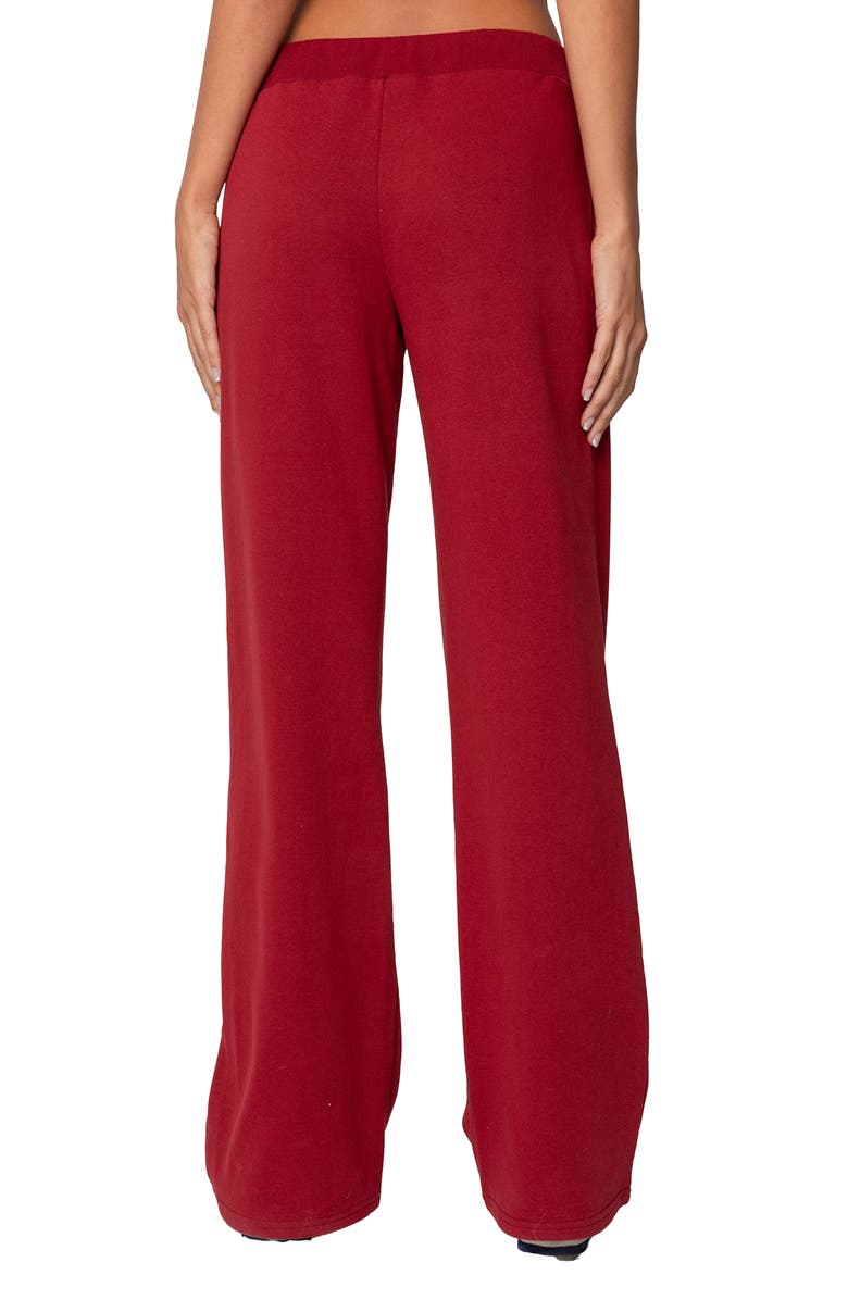 EDIKTED '06 Sweatpants, Alternate, color, Burgundy
