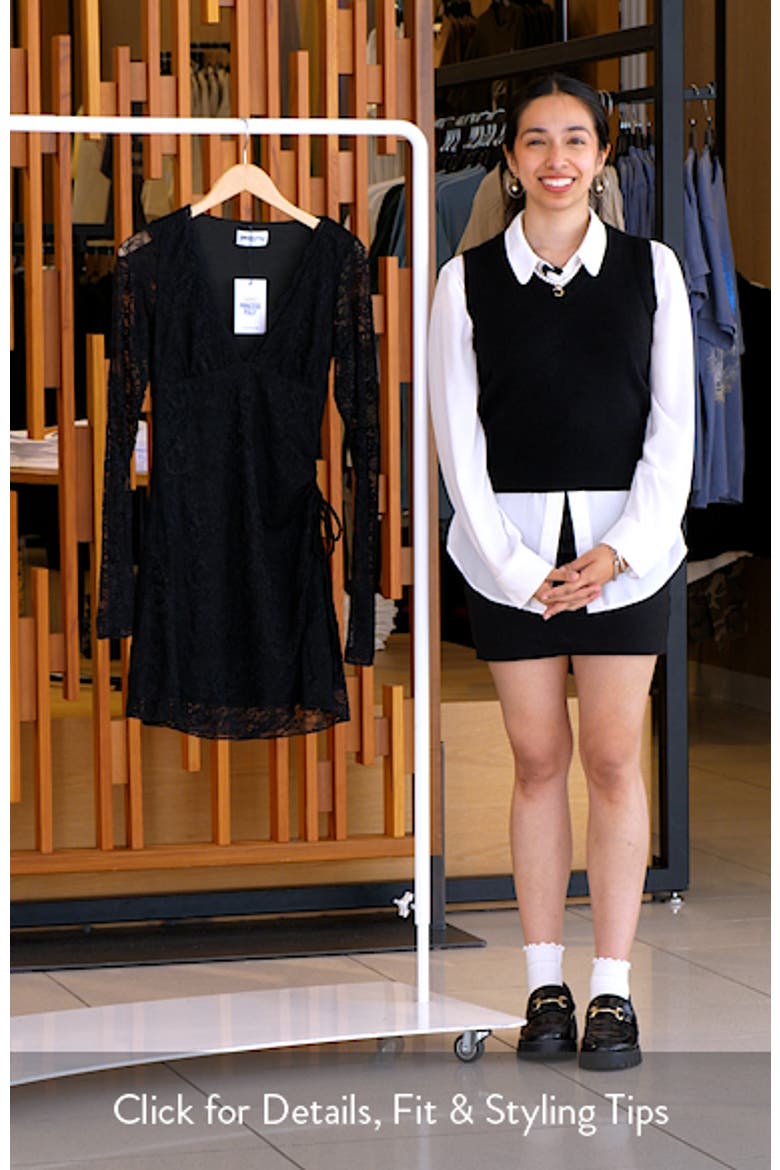 Airabella Lace Long Sleeve Minidress video