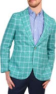 TailorByrd Textured Yarn Dye Windowpane Sport Coat
