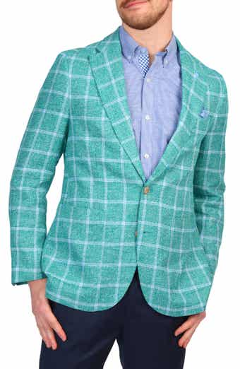 TailorByrd Textured Yarn Dye Windowpane Sport Coat
