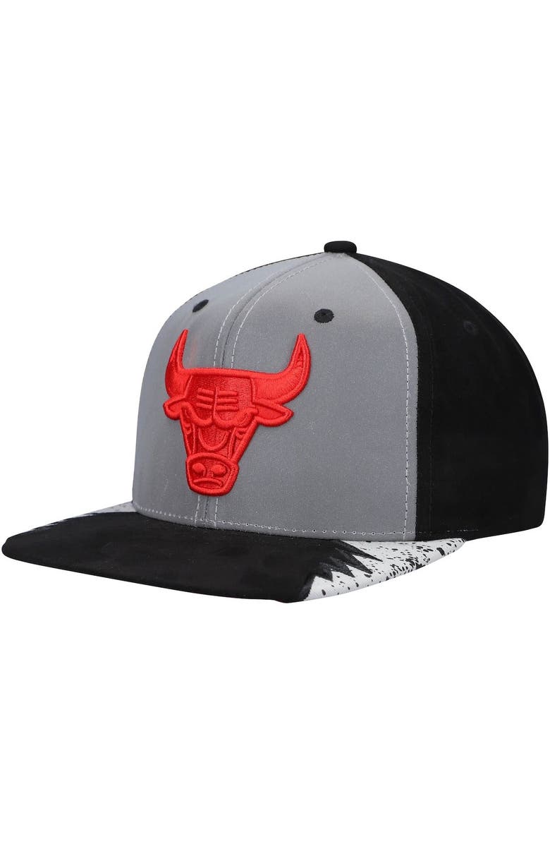 Mitchell & Ness Men's Mitchell & Ness Silver/Gray Chicago Bulls Day 5 Snapback Hat, Main, color, 
