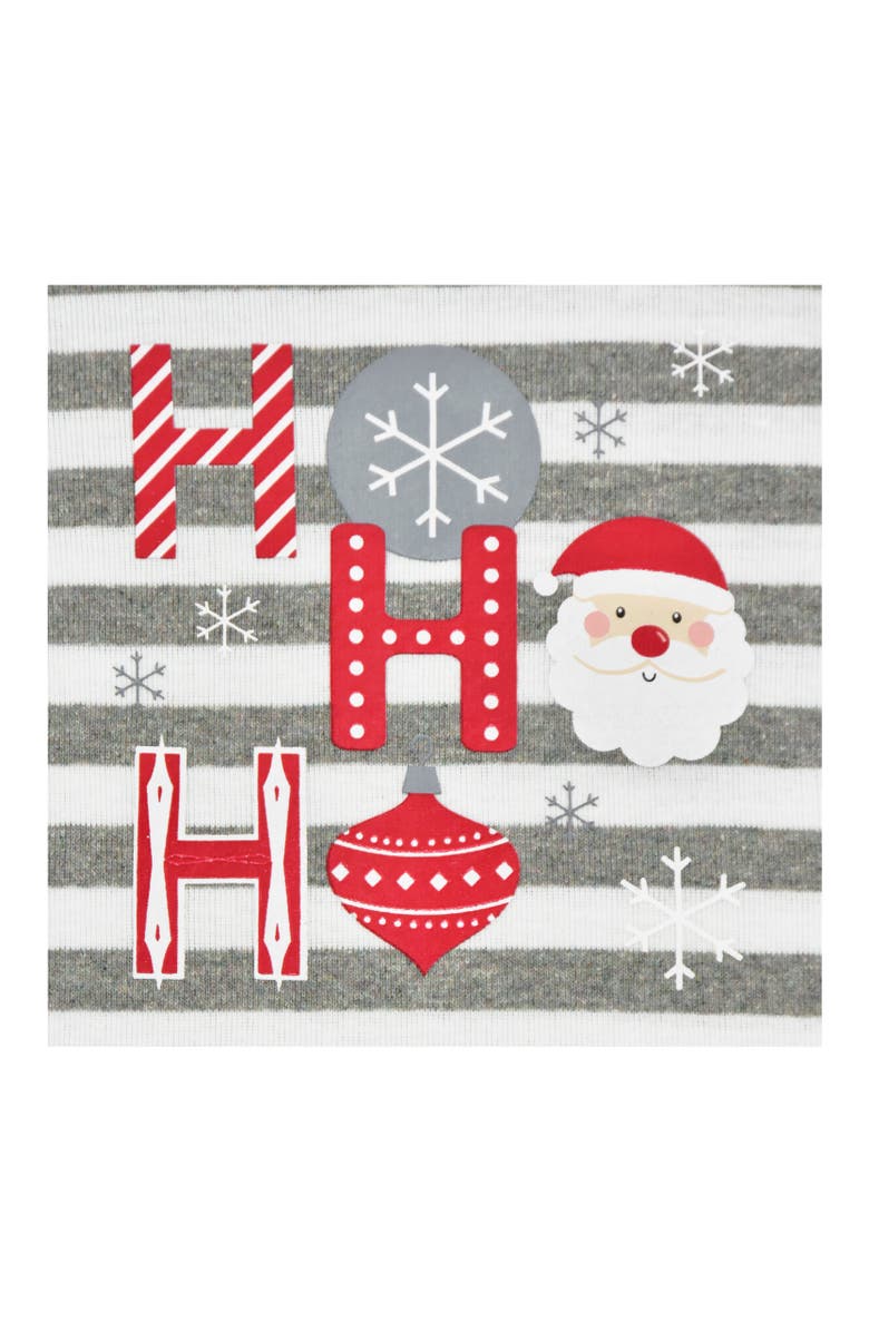 Sara’s Prints Cotton Blend Long John Pajama 2-Piece Set, Alternate, color, Hohoho