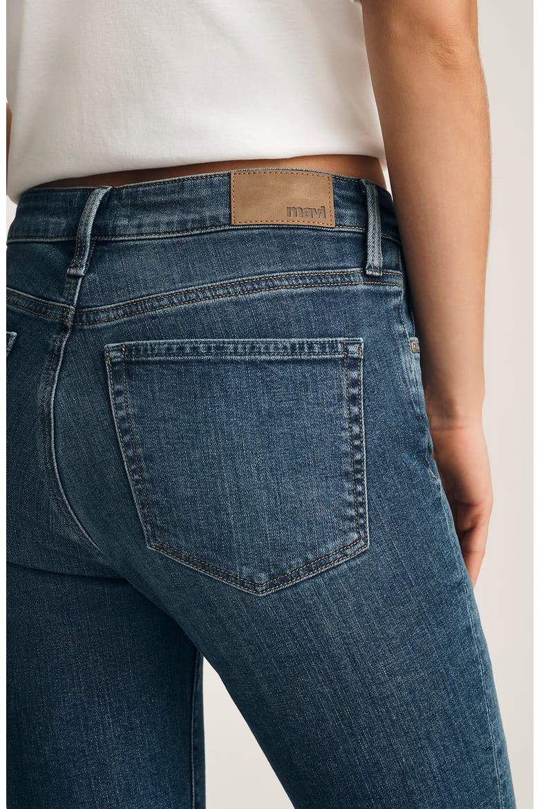Kathleen Mid Waist Slim Boyfriend Jeans, Alternate, color, DARK BRUSHED FLEX BL