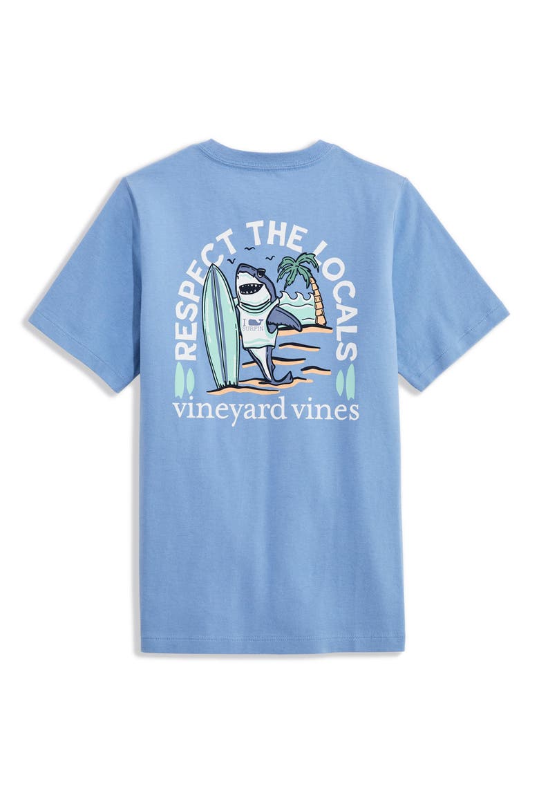 Kids' Respect the Locals Cotton Graphic T-Shirt, Alternate, color, COASTLINE