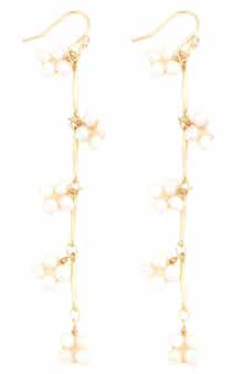Panacea Freshwater Pearl Linear Drop Earrings