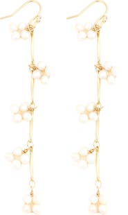 Panacea Freshwater Pearl Linear Drop Earrings