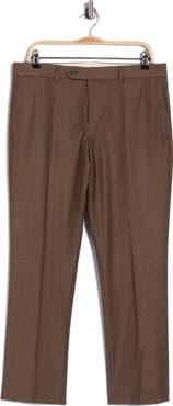 Brooks Brothers Classic Fit Water Repellent Wool Blend Trousers