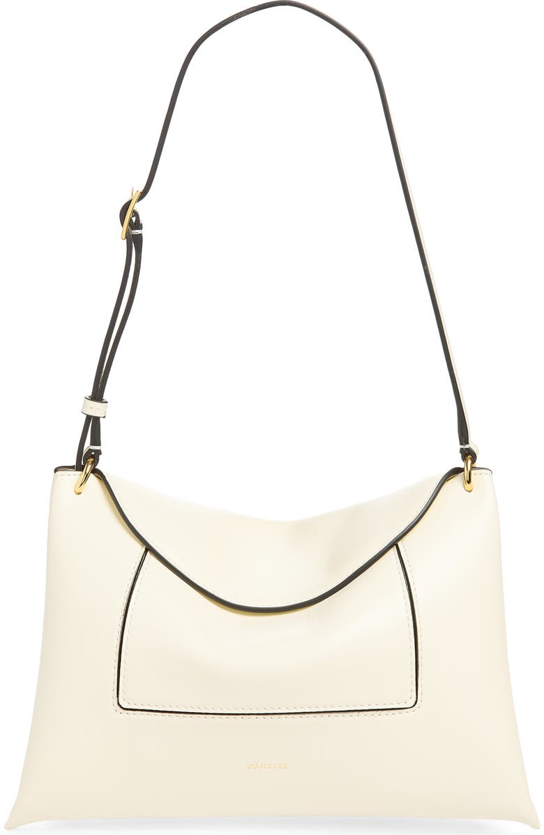 Wandler Penelope Slouch Leather Crossbody Bag, Main, color, Cream