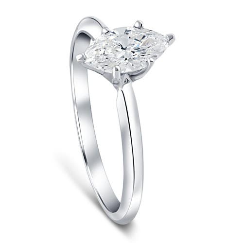 Bliss Diamond Platinum .72ct Marquise Natural Certified Diamond Solitaire Engagement Ring In Platinum