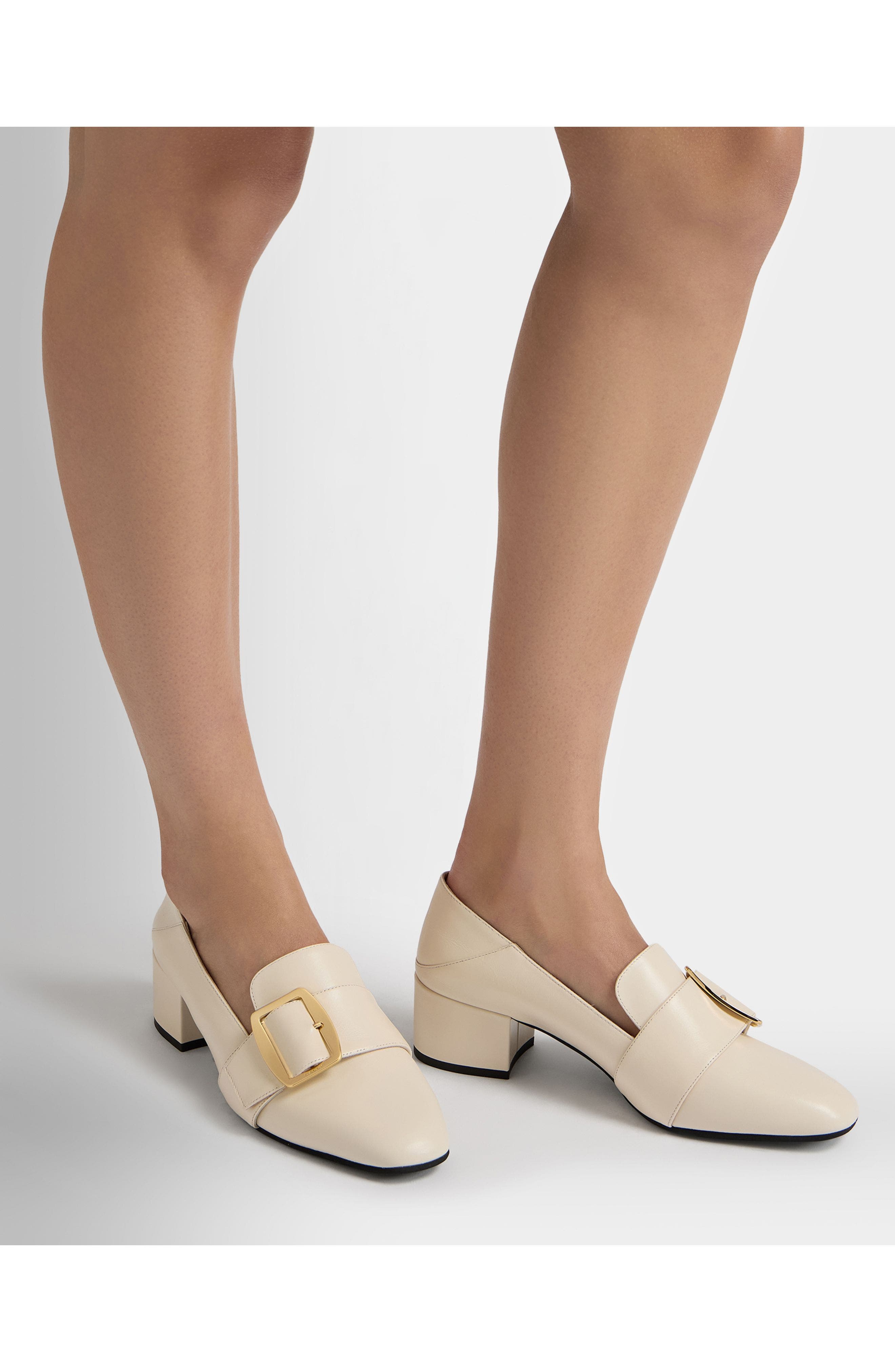 Bally Boucle Pump, Alternate, color, White