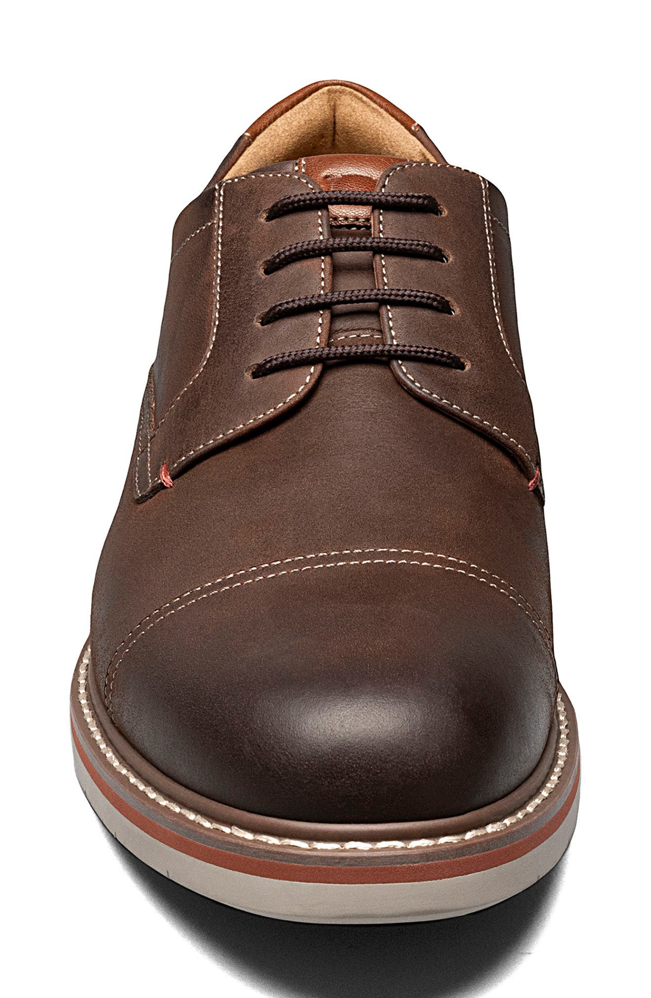 Norwalk Cap Toe Derby, Alternate, color, BROWN CH