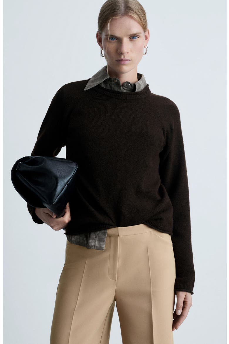 Wide Leg Crop Pants, Alternate, color, BEIGE
