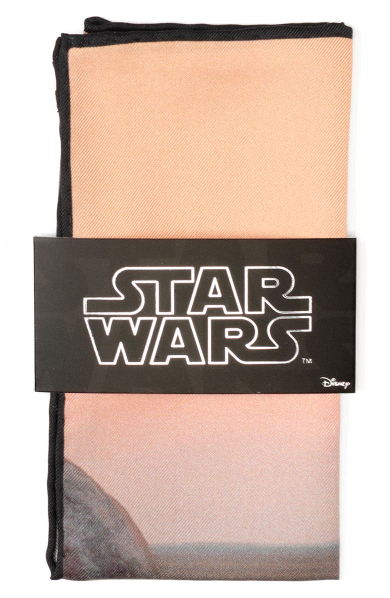 Cufflinks, Inc. Binary Sunset Silk Pocket Square, Alternate, color, Orange Multi