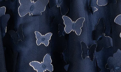 Rare Editions Kids' 3-d Butterfly Dress In Blue