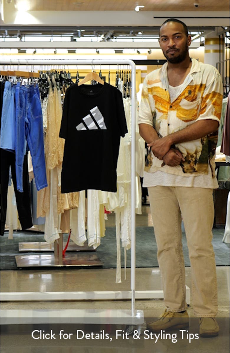 Kids' Mountain Logo Camo Halftone Graphic T-Shirt, sales video thumbnail