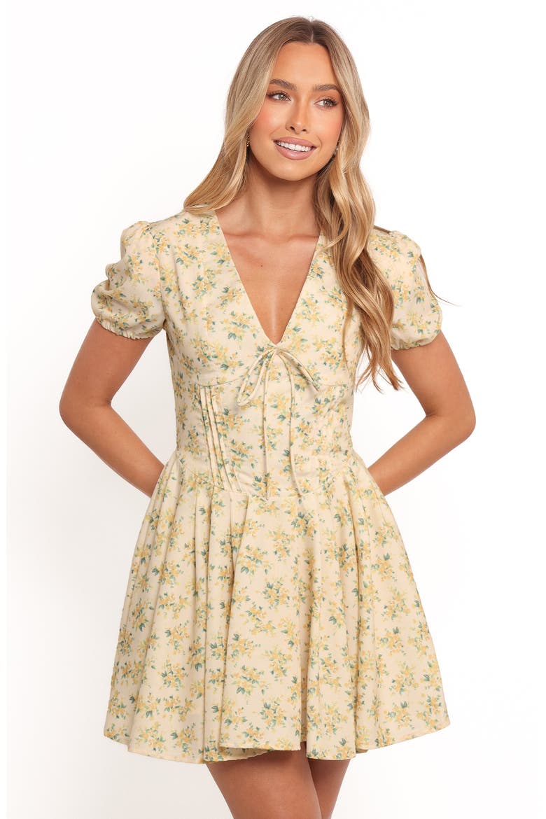 Anais Puff Sleeve Minidress, Alternate, color, FLORAL