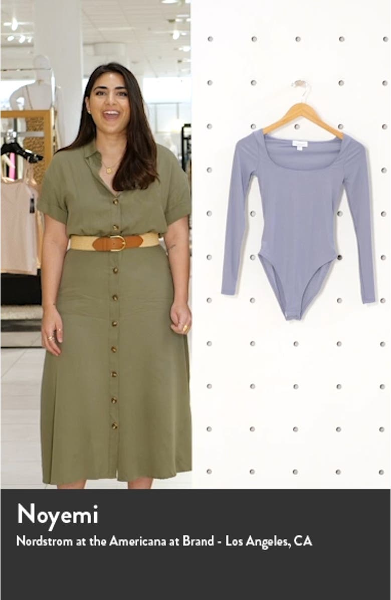 Long Sleeve Square Neck Bodysuit, sales video thumbnail