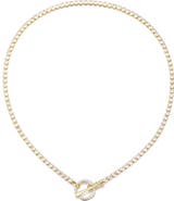 Adornia Crystal Toggle Necklace