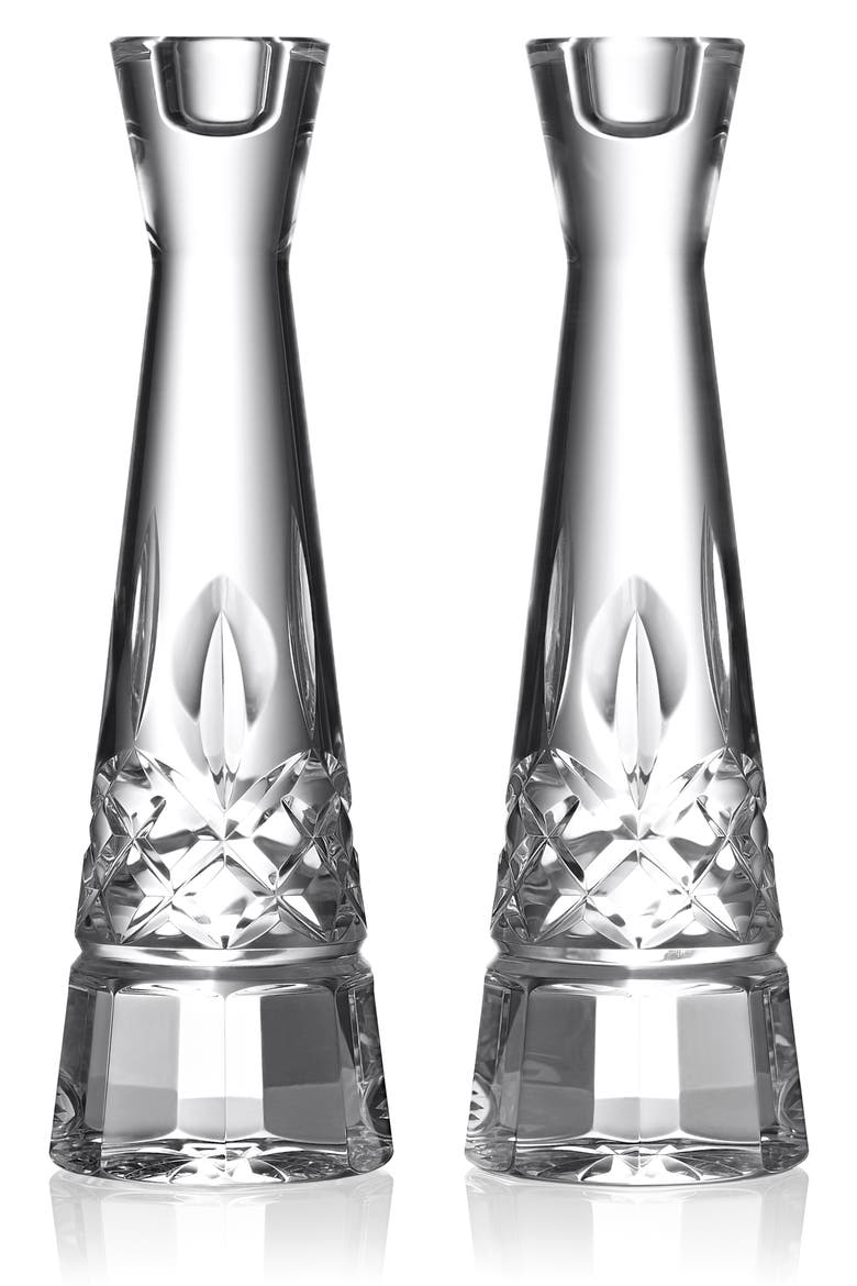 Lismore Set of 2 Round Candlesticks, Main, color, NO COLOR