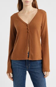 Reformation Millie Split Front Cardigan