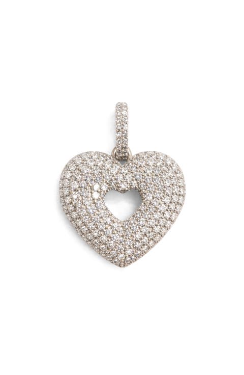 Moissanite Heart Pendant