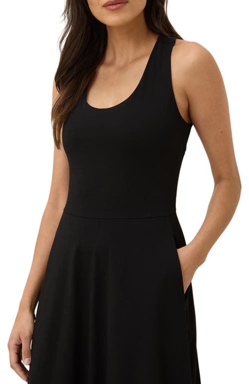 Pact Organic Cotton Fit & Flare Open Back Maxi Dress