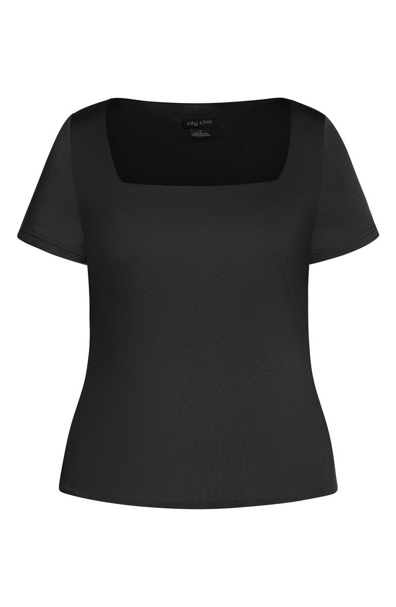City Chic Short Sleeve Top, Alternate, color, 