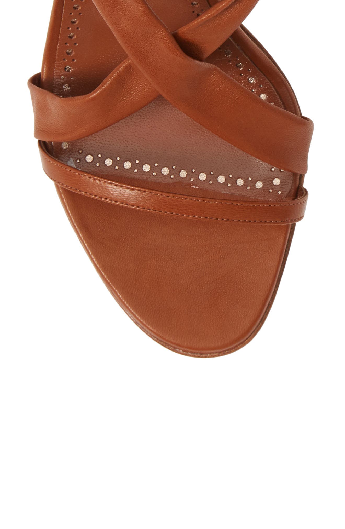 Manolo Blahnik Tor Ankle Wrap Sandal, Alternate, color, 