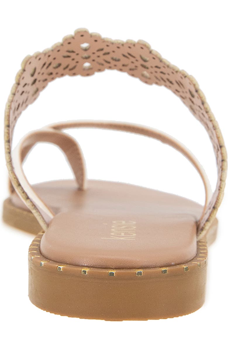 Kensie Masha Laser Cut Toe Loop Sandal, Alternate, color,