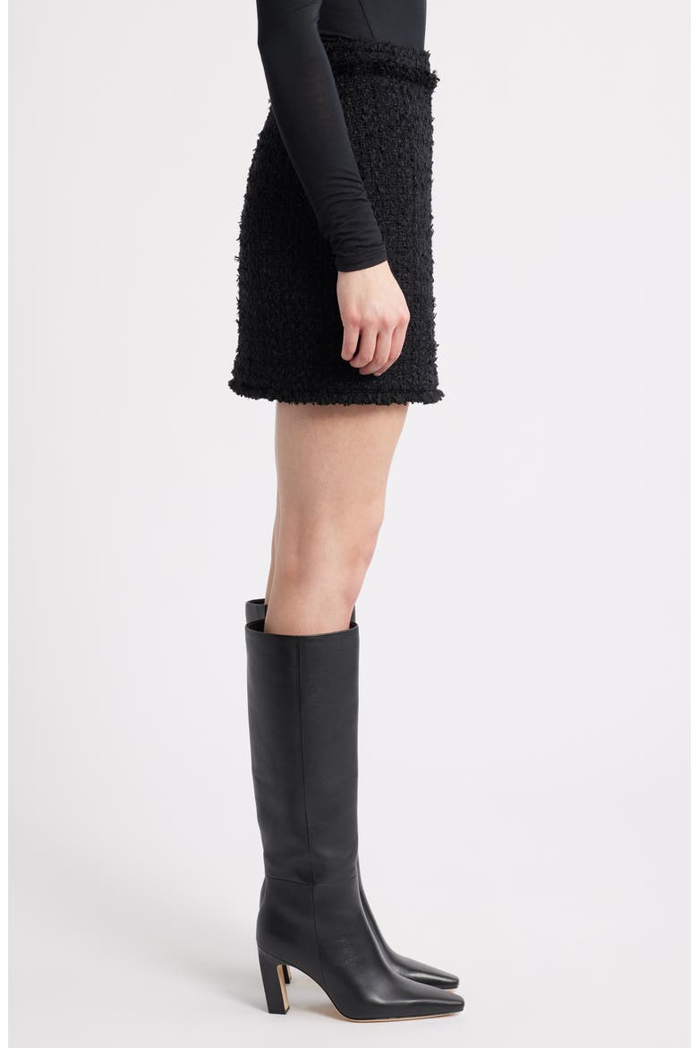 Vokila Textured Knit Miniskirt, Alternate, color, FRINGE TWEED
