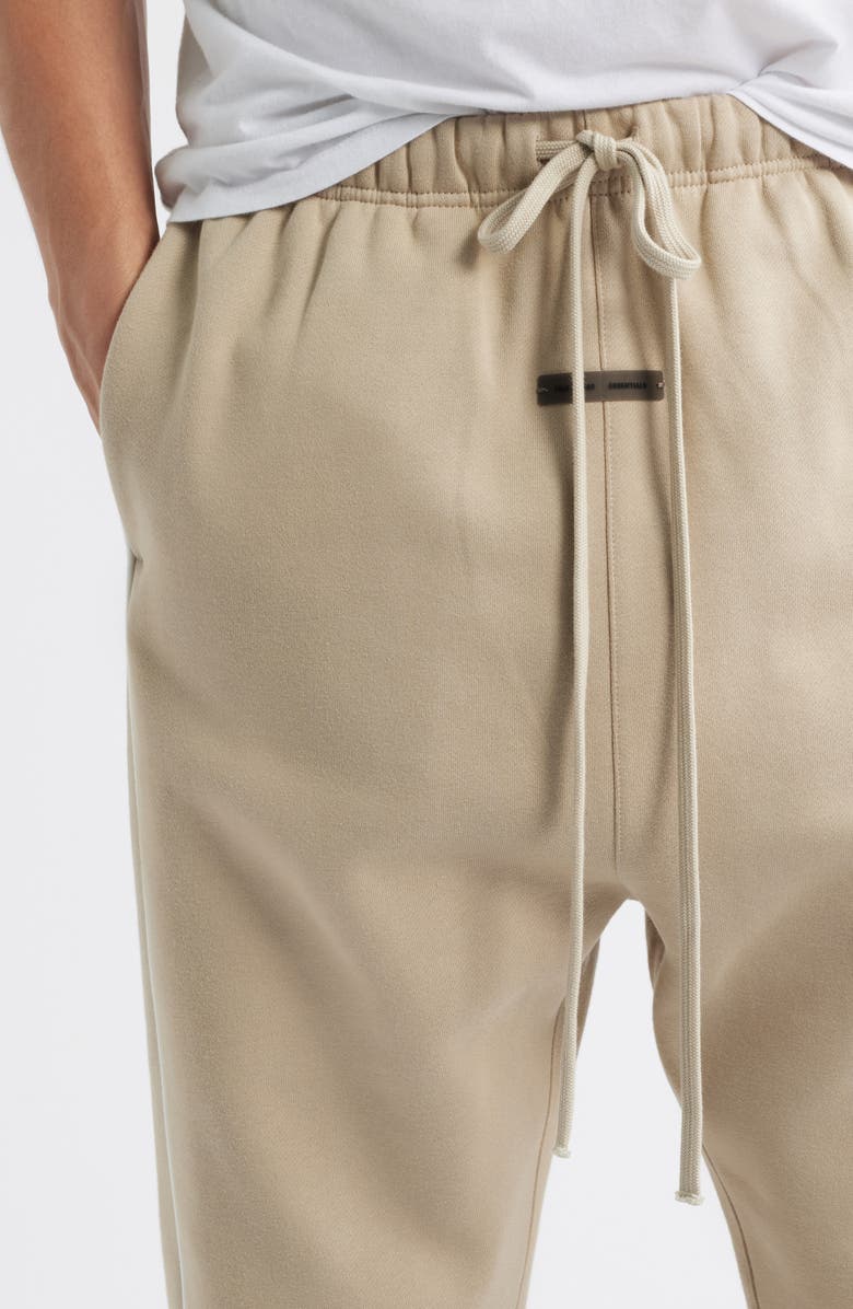 Fear of God Essentials Relaxed Fleece Sweatpants, Alternate, color, Timber/ Cloud White