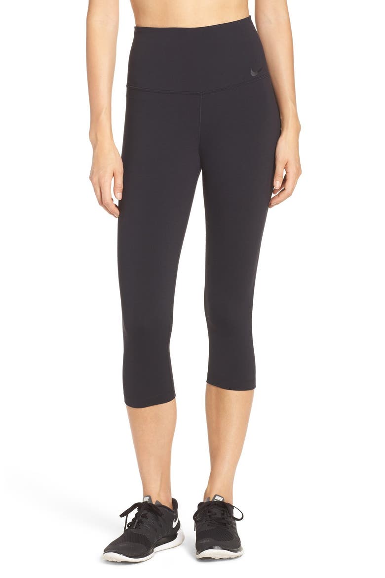 Legendary High Rise Capris, Main, color, BLACK/ BLACK