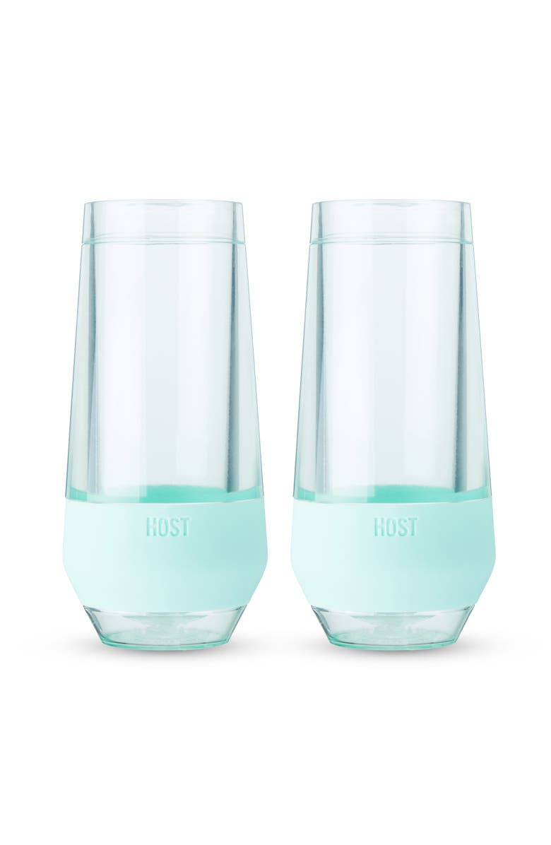 HOST Champagne FREEZE Cooling Cup Set of 2, Alternate, color, Tinted Seafoam