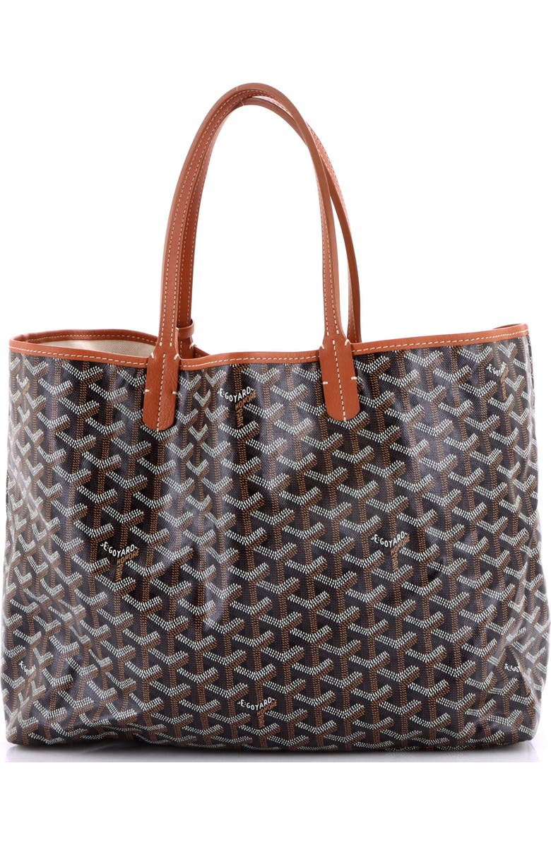 Pre-Owned Goyard Saint Louis Tote Coated Canvas PM, Main, color, Brown