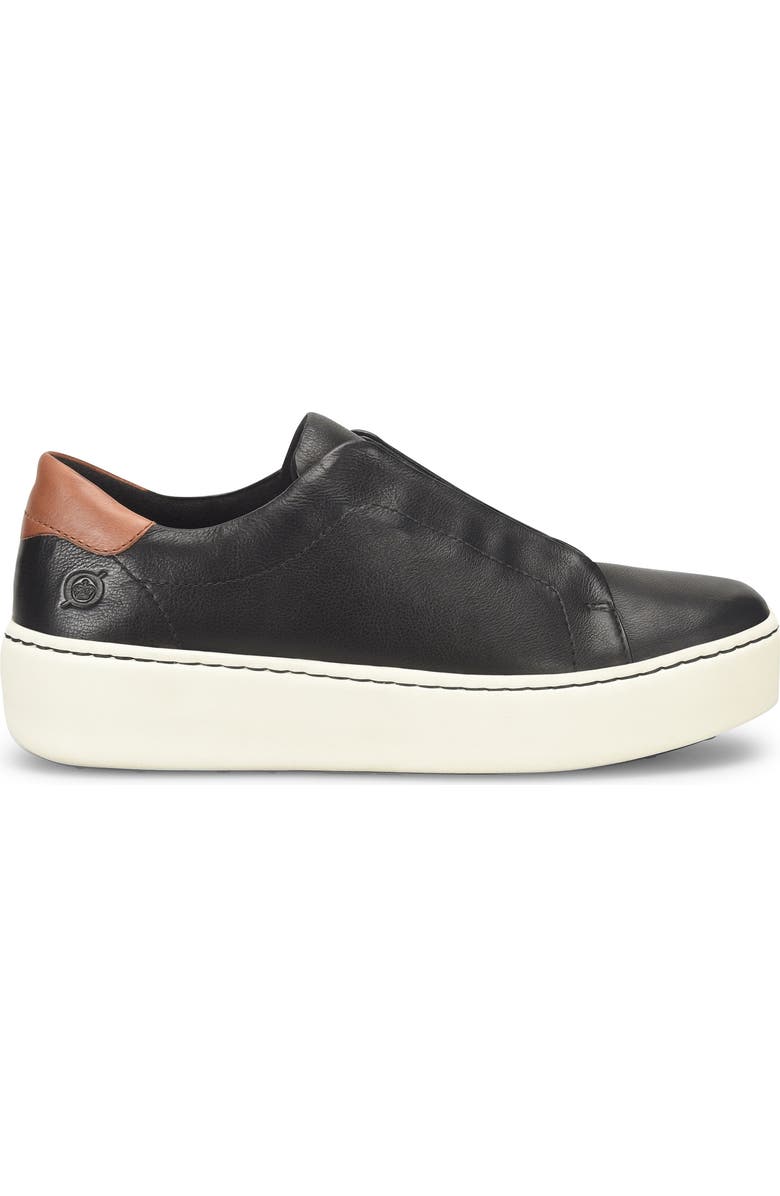 Børn Mazzy Platform Sneaker, Alternate, color, Black Leather