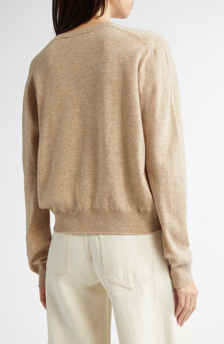 Johnstons of Elgin Classic Cashmere V-Neck Sweater, Alternate, color, Oatmeal