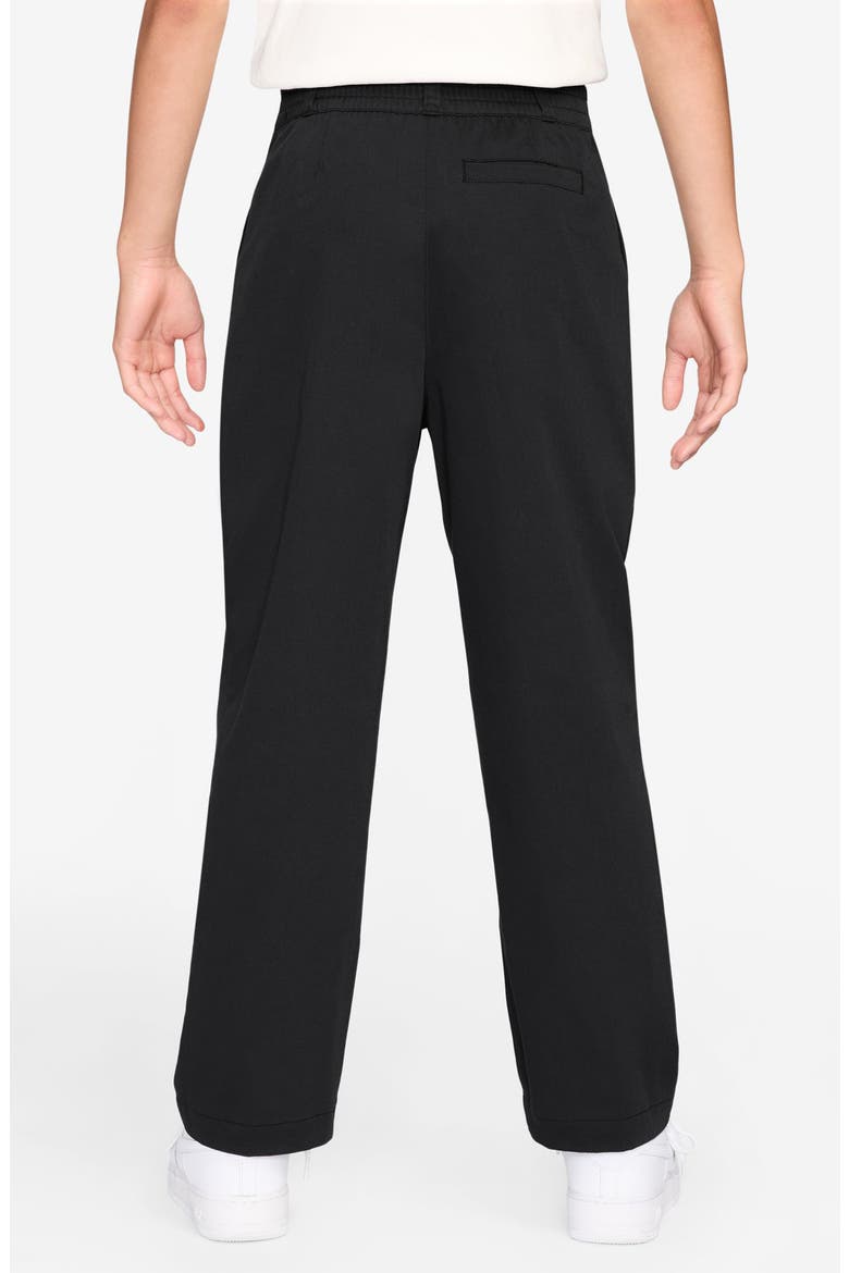 Kids' Sportswear Club Slim Fit Pants, Alternate, color, BLACK/ WHITE