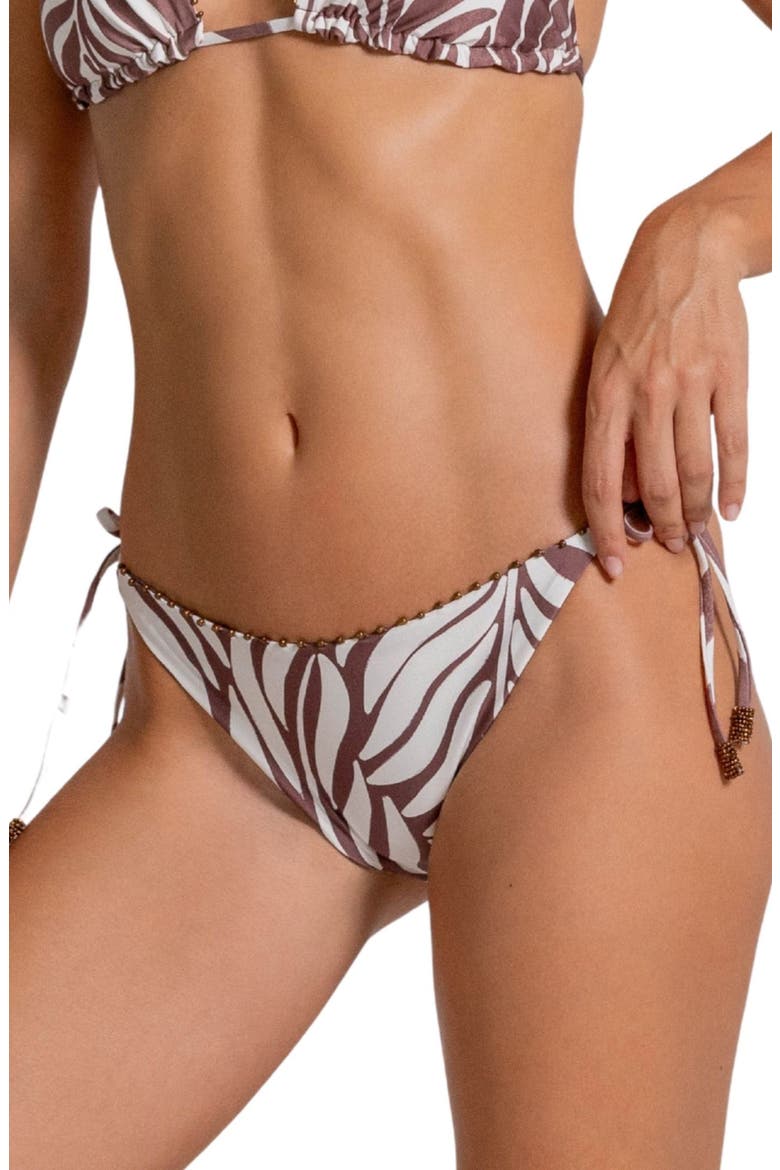 American Fit Side Tie Bikini Bottoms, Alternate, color, VANILLA CUSTARD