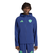 adidas Men's adidas  Navy Seattle Sounders FC Tiro Travel Full-Zip Hooded Windbreaker