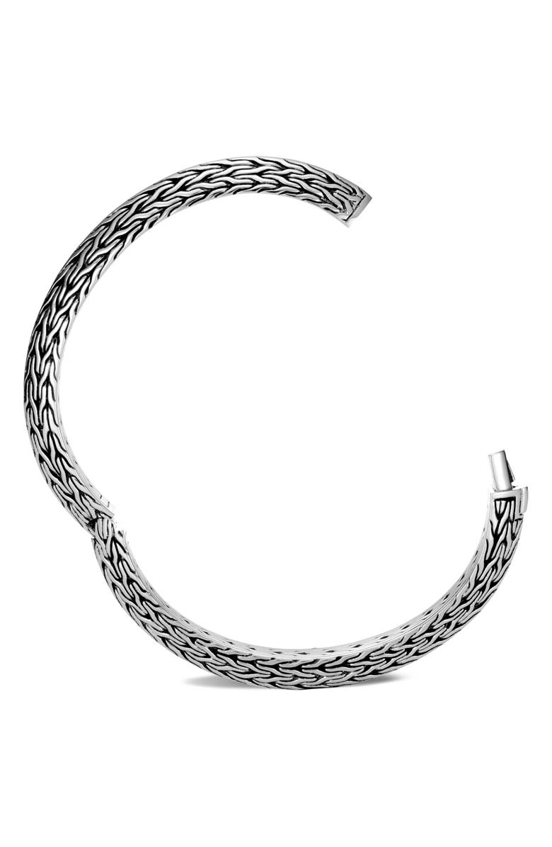 John Hardy Knife Edge Small Oval Hinge Bangle, Alternate, color,