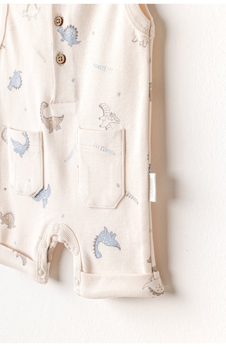 Andy Wawa Dino Pattern Romper, Alternate, color, 