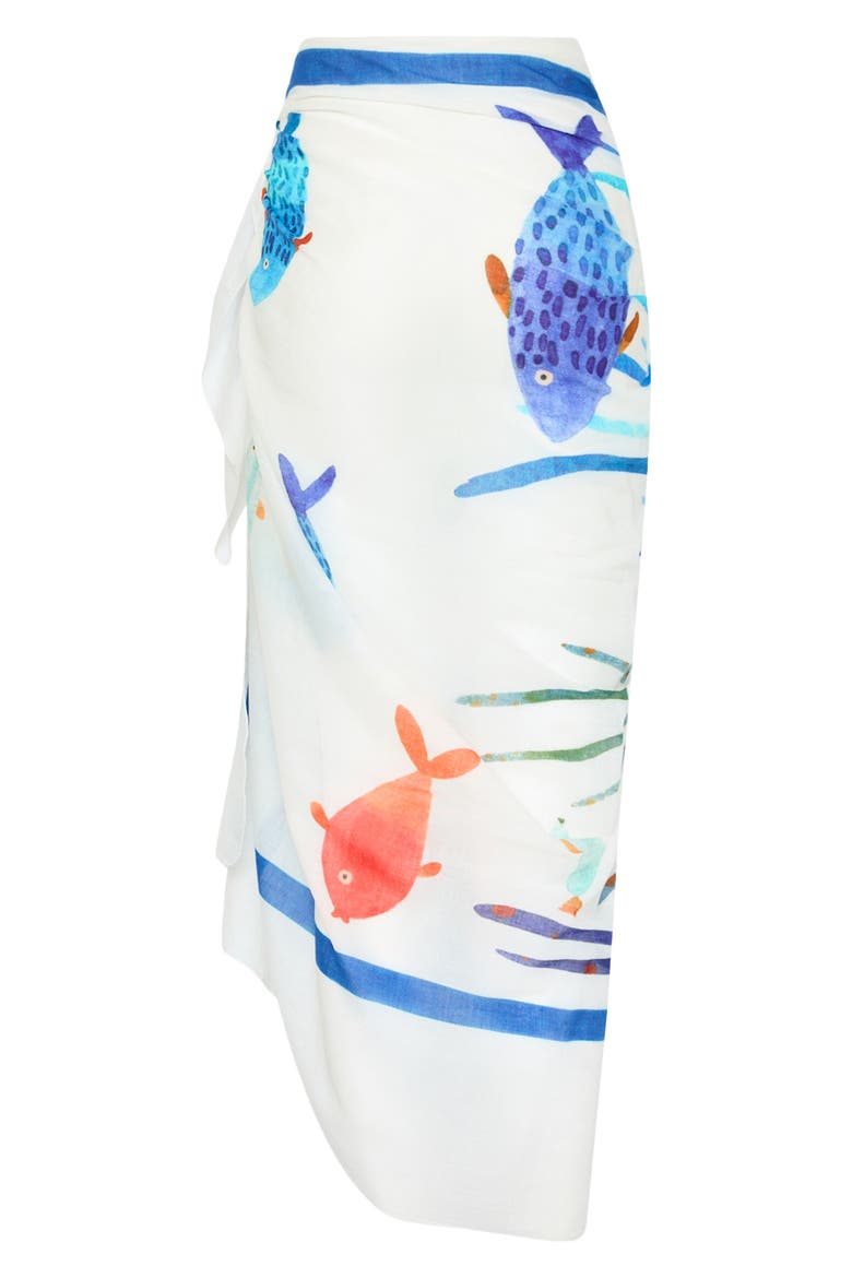 Under the Ocean Cover-Up Sarong, Alternate, color, BLUE MULTI