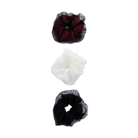 Sheer Mesh Scrunchie Set