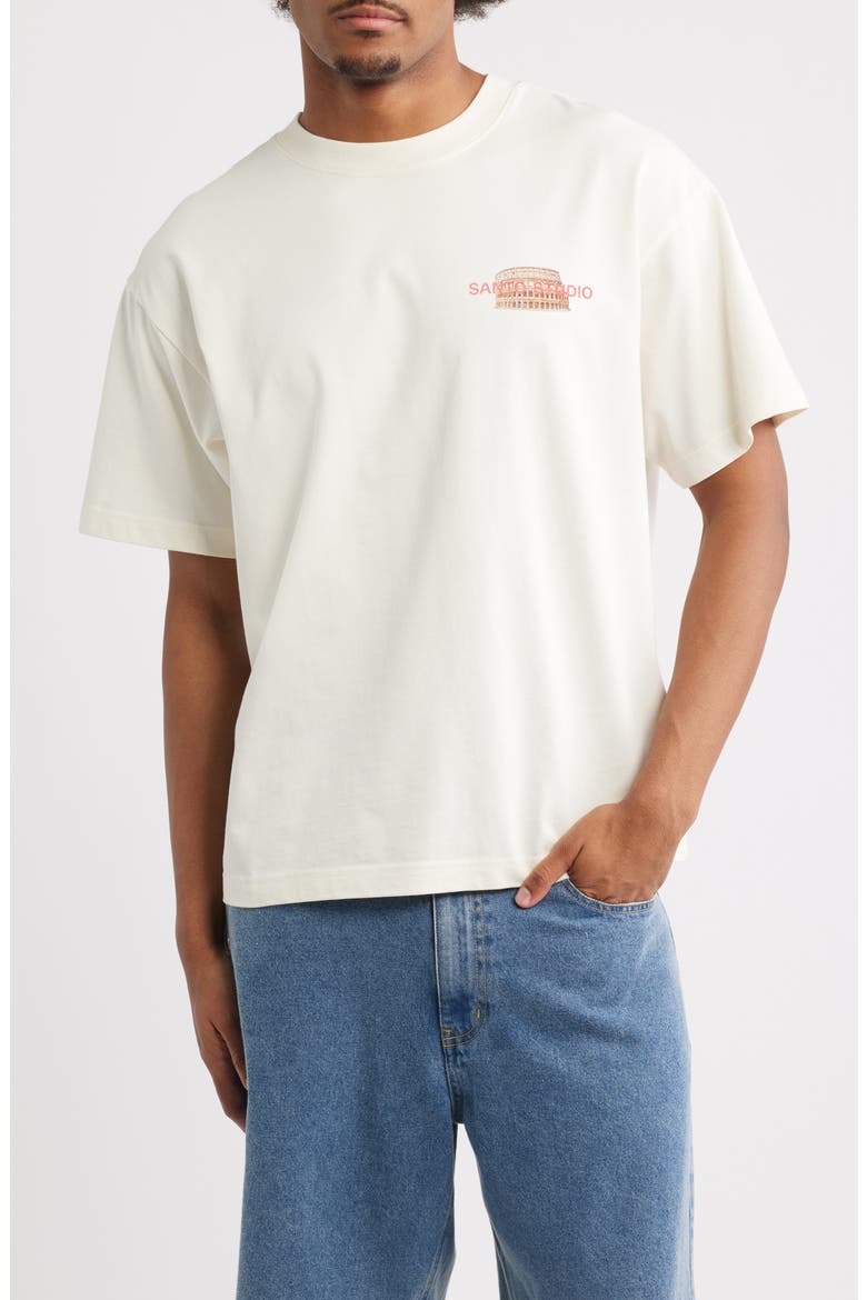 Local Wisdom Graphic T-Shirt, Main, color, CONCRETE WHITE