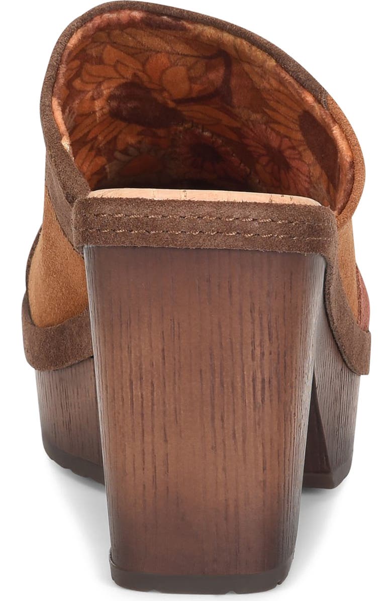 KORKS Marla Block Heel Platform Clog, Alternate, color, Brown