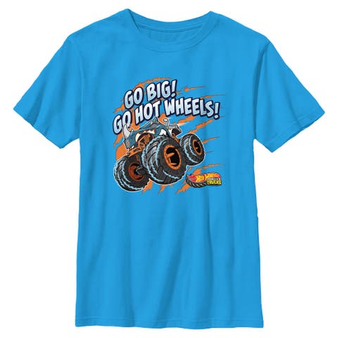 Boy's Hot Wheels Go Big Monster Truck  Graphic T-Shirt